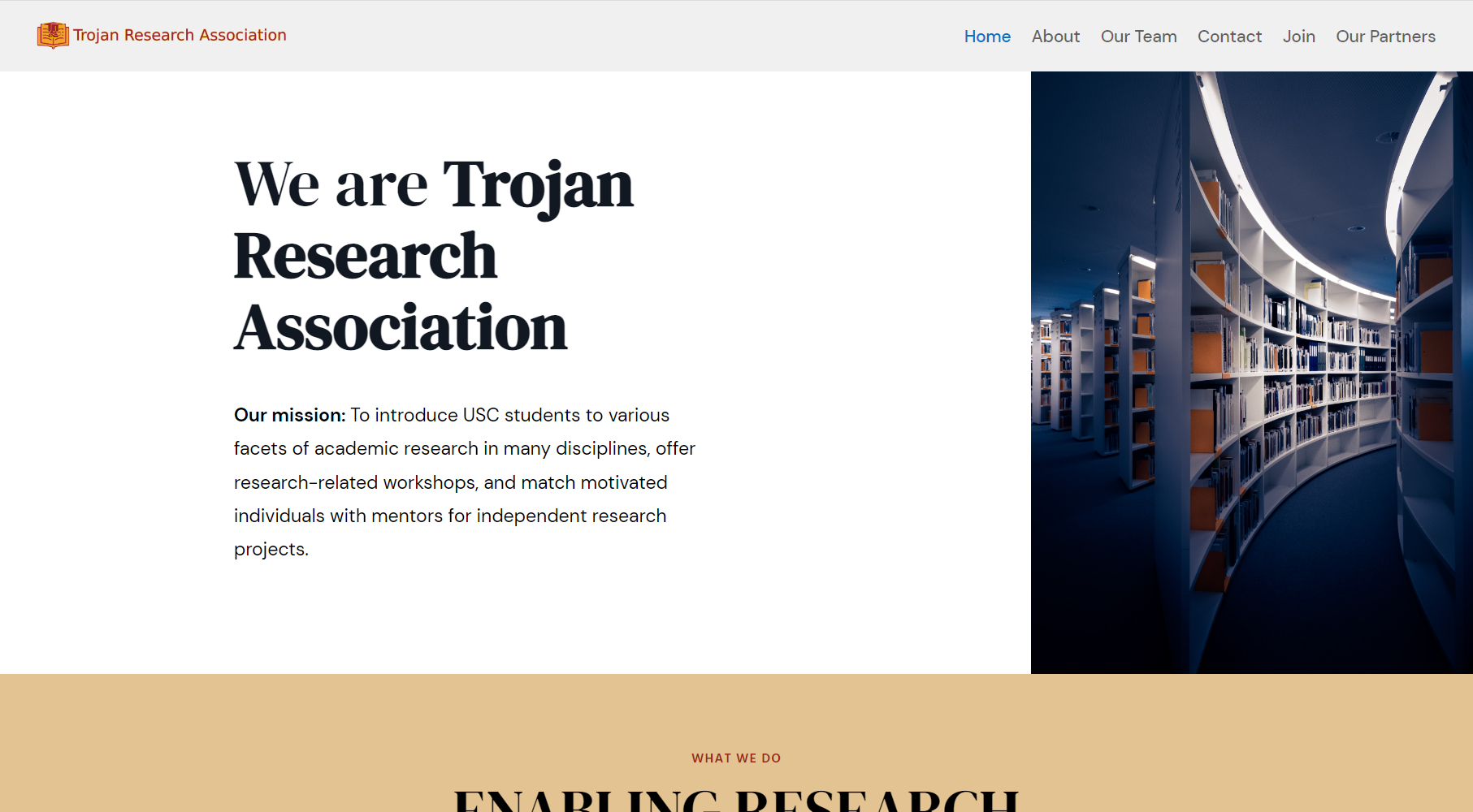 Image for project Trojan Research Association Website